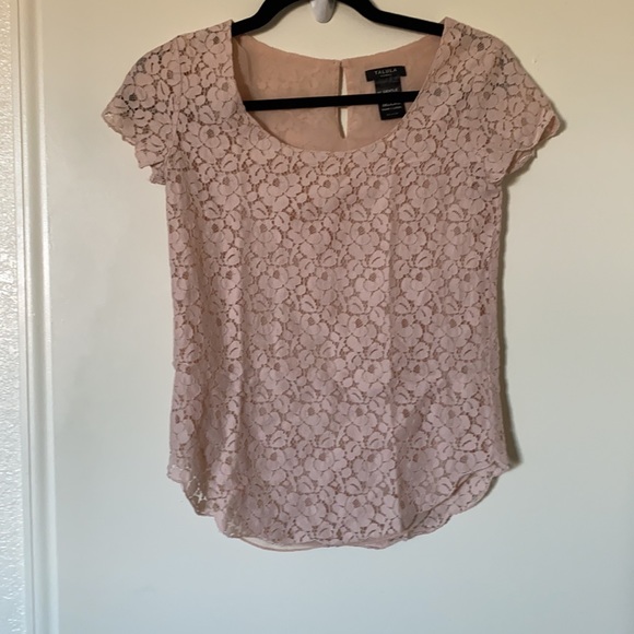 Aritzia Delicate Pink Lace Top - Picture 5 of 6